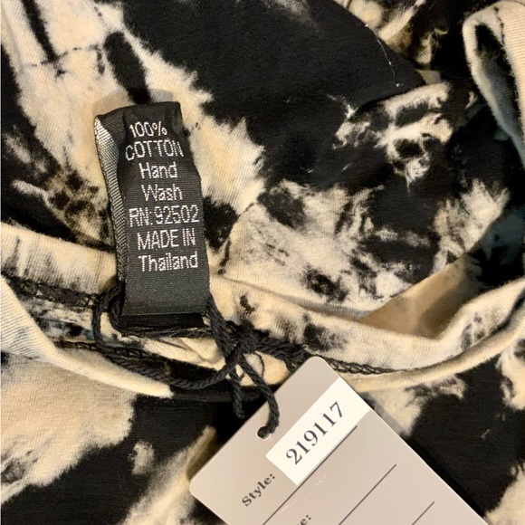 STUNNING TIE-DYE Dress NWT by Sacred Threads - One Size - TAN BLACK - Picture 12 of 14